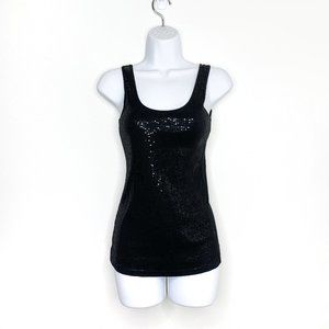 Express - Black Sequin Tank Top